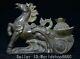 11.6 Ancient Chinese Bronze Fengshui Animal 12 Zodiac Year Horse Yuanbao Statue
