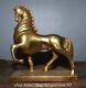 11.6 Old Chinese Bronze Gilt Fengshui 12 Zodiac Year Horse Statue Sculpture