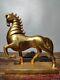 11.6 old China bronze Gilt fengshui wealth zodiac animal horse ornaments statue