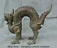13.2 Old Ancient Chinese Bronze Ware Fengshui Dragon Beast Animal Sculpture