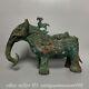 14.8 Old Chinese Copper Bronze Feng Shui Elephant Drinking Statue Sculpture