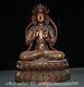 20 Rare Chinese Bronze Gilt Feng Shui Tara Goddess Buddhism Statue Sculpture