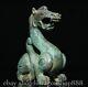 4.6 Old Chinese Dynasty Bronze Ware Fengshui Dragon Beast Sculpture Statue
