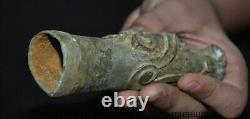 5.8 Old Chinese Bronze ware Dynasty Fengshui Dragon Beast Statue