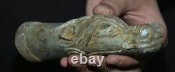 5.8 Old Chinese Bronze ware Dynasty Fengshui Dragon Beast Statue