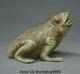 6.2 Antiquity Old Chinese Pure Bronze Feng Shui Animal common pond frog Statue