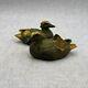 6 Ancient Chiese Bronze Gilt Fengshui Animal Mandarin Duck Bird Statue pair