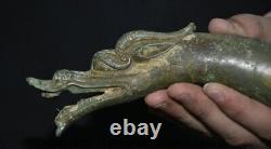 6 Old Chinese Bronze ware Dynasty Fengshui Dragon Statue Sculpture