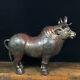 9.4 Rare Old Chinese Bronze Gilt Feng Shui Bull Oxen Lucky Sculpture