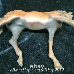 9 Chinese Bronze Gilt Fengshui Sucess Tang Horse Horses Animal Sculpture